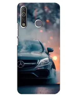 Чехол для TECNO Camon 12 Air CC6 с картинкой «Mercedes — ночной город»