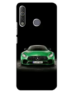 Чехол для TECNO Camon 12 Air CC6 с картинкой «Mercedes — неоновый лого»