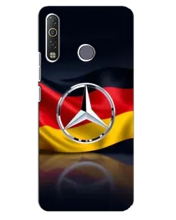 Чехол для TECNO Camon 12 Air CC6 с картинкой «Mercedes — флаг Германии»