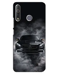 Чехол для TECNO Camon 12 Air CC6 с картинкой «Mercedes в дыму»