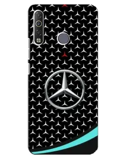 Чехол для TECNO Camon 12 Air CC6 с картинкой «Mercedes — бирюзовый акцент»