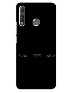 Чехол для TECNO Camon 12 Air CC6 с картинкой «Audi — световой подпись»