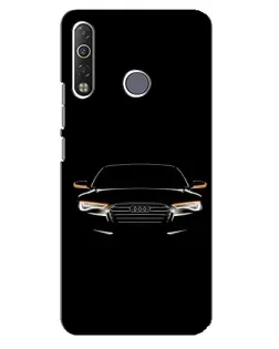 Чехол для TECNO Camon 12 Air CC6 с картинкой «Audi — ночной контур»