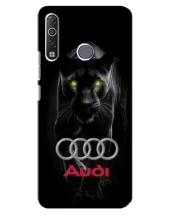 Чехол для TECNO Camon 12 Air CC6 с картинкой «Пантера и Audi»