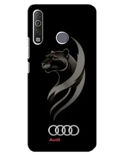 Чехол для TECNO Camon 12 Air CC6 с картинкой «Графика — пантера и Audi»