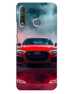 Чехол для TECNO Camon 12 Air CC6 с картинкой «Audi RS — красный стиль»