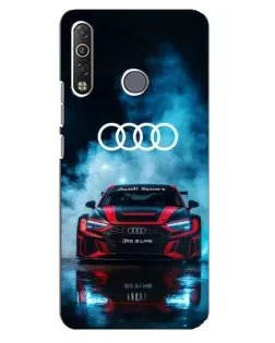 Чехол для TECNO Camon 12 Air CC6 с картинкой «Audi Sport — неон»