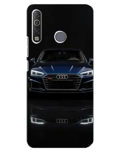 Чехол для TECNO Camon 12 Air CC6 с картинкой «Audi — ночное отражение»