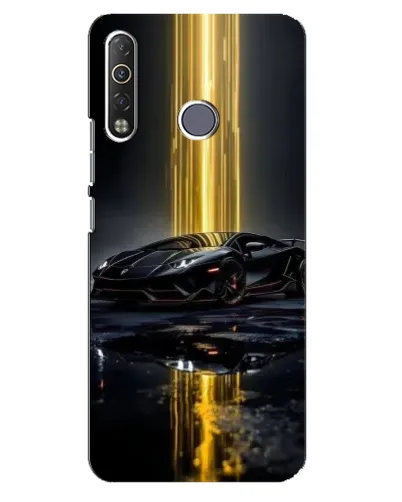 Чохол для TECNO Camon 12 Air CC6 з картинкою «Нічний Lamborghini драйв»