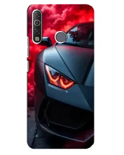 Чохол для TECNO Camon 12 Air CC6 з картинкою «Lamborghini червоне сяйво»