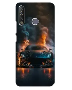 Чохол для TECNO Camon 12 Air CC6 з картинкою «Lamborghini димна естетика»