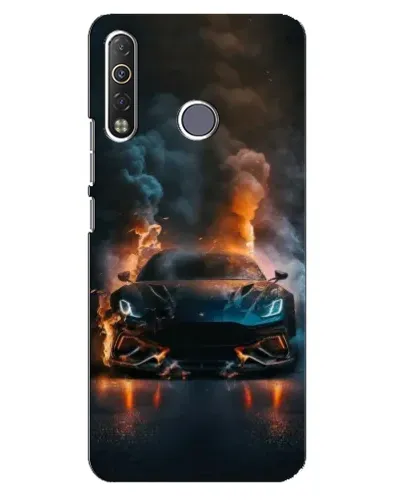 Чохол для TECNO Camon 12 Air CC6 з картинкою «Lamborghini димна естетика»