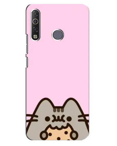 Чехол для TECNO Camon 12 Air CC6 с картинкой «Pusheen и печенье» Чехол для TECNO Camon 12 Air CC6 с картинкой «Pusheen и печенье»