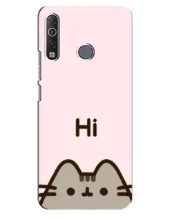 Чехол для TECNO Camon 12 Air CC6 с картинкой «Пушин говорит Hi»