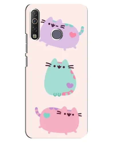 Чехол для TECNO Camon 12 Air CC6 с картинкой «Pusheen трио» Чехол для TECNO Camon 12 Air CC6 с картинкой «Pusheen трио»