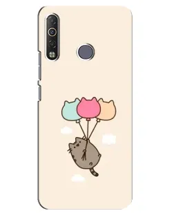 Чехол для TECNO Camon 12 Air CC6 с картинкой «Пушин на шариках»