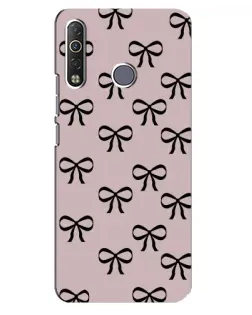 Чехол для TECNO Camon 12 Air CC6 с картинкой «Черные бантики»