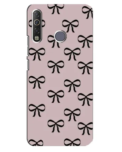 Чехол для TECNO Camon 12 Air CC6 с картинкой «Черные бантики» Чехол для TECNO Camon 12 Air CC6 с картинкой «Черные бантики»