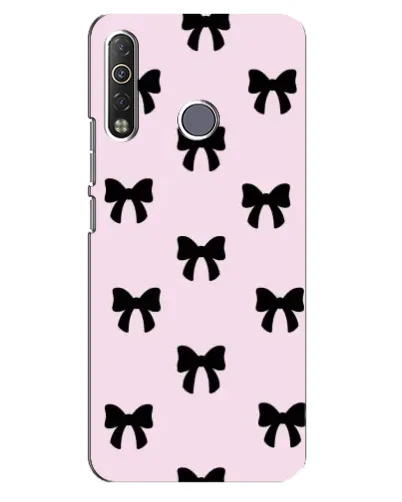 Чехол для TECNO Camon 12 Air CC6 с картинкой «Черные банты Coquette» Чехол для TECNO Camon 12 Air CC6 с картинкой «Черные банты Coquette»