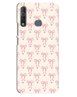 Чехол для TECNO Camon 12 Air CC6 с картинкой «Розовые бантики Coquette»