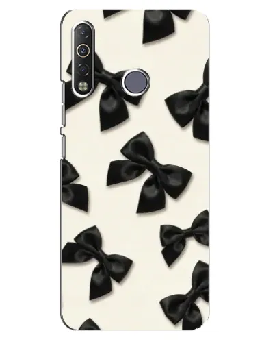 Чехол для TECNO Camon 12 Air CC6 с картинкой «Черные бантики» Чехол для TECNO Camon 12 Air CC6 с картинкой «Черные бантики»