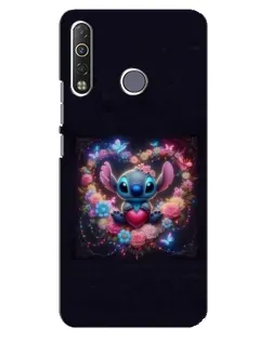 Чохол для TECNO Camon 12 Air CC6 з картинкою «Stitch у квітах» Чохол для TECNO Camon 12 Air CC6 з картинкою «Stitch у квітах»
