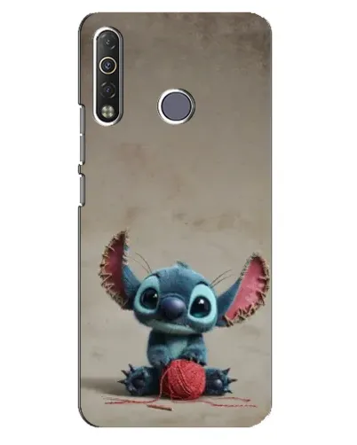 Чохол для TECNO Camon 12 Air CC6 з картинкою «Стіч на чоричневому фоні»