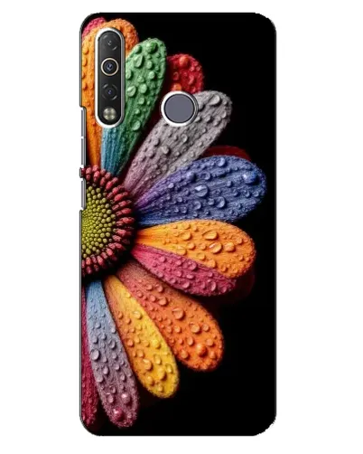 Чехол для TECNO Camon 12 Air CC6 с картинкой «Радужный цветок» Чехол для TECNO Camon 12 Air CC6 с картинкой «Радужный цветок»