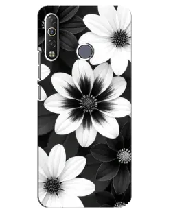 Чехол для TECNO Camon 12 Air CC6 с картинкой «Монохромные астры» Чехол для TECNO Camon 12 Air CC6 с картинкой «Монохромные астры»