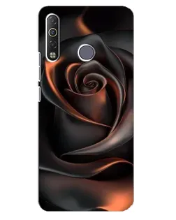 Чехол для TECNO Camon 12 Air CC6 с картинкой «Шелковая черная роза» Чехол для TECNO Camon 12 Air CC6 с картинкой «Шелковая черная роза»