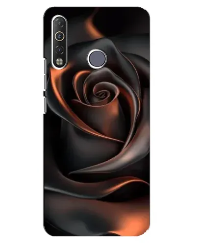 Чехол для TECNO Camon 12 Air CC6 с картинкой «Шелковая черная роза» Чехол для TECNO Camon 12 Air CC6 с картинкой «Шелковая черная роза»
