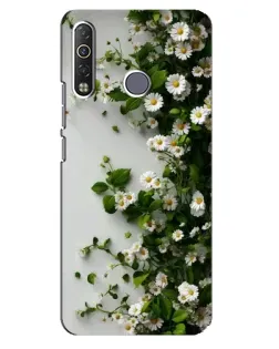 Чехол для TECNO Camon 12 Air CC6 с картинкой «Ветка мелких белых цветов» Чехол для TECNO Camon 12 Air CC6 с картинкой «Ветка мелких белых цветов»