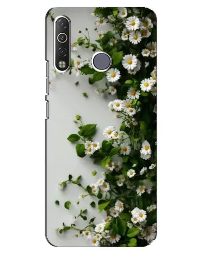 Чехол для TECNO Camon 12 Air CC6 с картинкой «Ветка мелких белых цветов» Чехол для TECNO Camon 12 Air CC6 с картинкой «Ветка мелких белых цветов»
