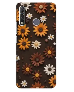 Чехол для TECNO Camon 12 Air CC6 с картинкой «Узор из маленьких подсолнухов» Чехол для TECNO Camon 12 Air CC6 с картинкой «Узор из маленьких подсолнухов»