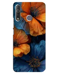 Чехол для TECNO Camon 12 Air CC6 с картинкой «Яркая сине-оранжевая флора» Чехол для TECNO Camon 12 Air CC6 с картинкой «Яркая сине-оранжевая флора»