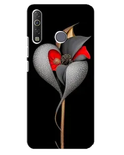 Чехол для TECNO Camon 12 Air CC6 с картинкой «Серебряный фантазийный цветок» Чехол для TECNO Camon 12 Air CC6 с картинкой «Серебряный фантазийный цветок»