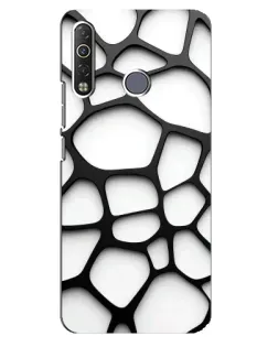 Чехол для TECNO Camon 12 Air CC6 с картинкой «Белая объемная сетка» Чехол для TECNO Camon 12 Air CC6 с картинкой «Белая объемная сетка»