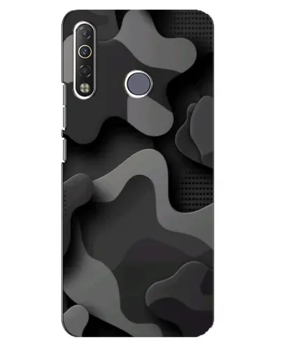 Чохол для TECNO Camon 12 Air CC6 з картинкою «Темний абстрактний камуфляж»