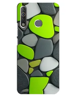 Чохол для TECNO Camon 12 Air CC6 з картинкою «Яскрава неонова галька»