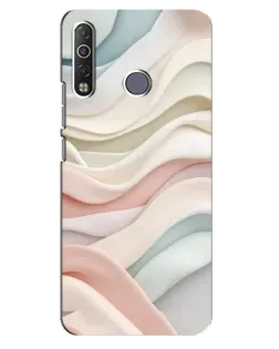 Чохол для TECNO Camon 12 Air CC6 з картинкою «Пастельні ніжні хвилі»