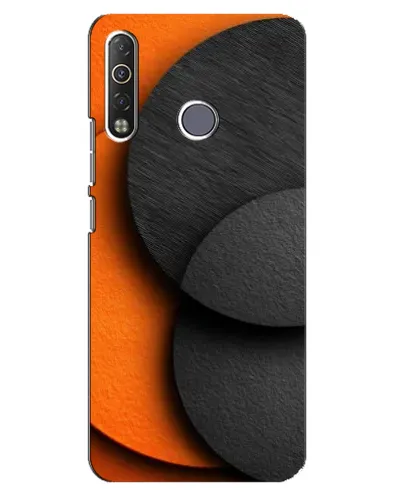 Чохол для TECNO Camon 12 Air CC6 з картинкою «Геометрія помаранчевих кіл»