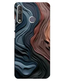 Чохол для TECNO Camon 12 Air CC6 з картинкою «Кольорові хвилі каньйону»