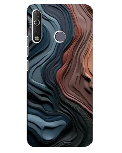 Чохол для TECNO Camon 12 Air CC6 з картинкою «Кольорові хвилі каньйону»