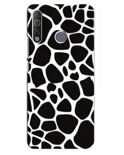 Чохол для TECNO Camon 12 Air CC6 з картинкою «Чорно-білий жираф»