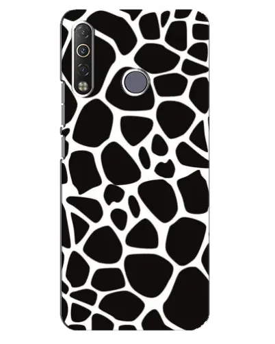 Чохол для TECNO Camon 12 Air CC6 з картинкою «Чорно-білий жираф»