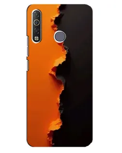 Чохол для TECNO Camon 12 Air CC6 з картинкою «Помаранчевий розлом»