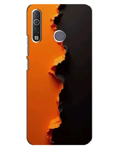 Чохол для TECNO Camon 12 Air CC6 з картинкою «Помаранчевий розлом»