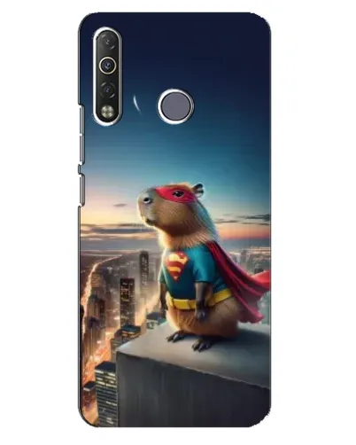 Чехол для TECNO Camon 12 Air CC6 с картинкой «Капи-мен супергерой»