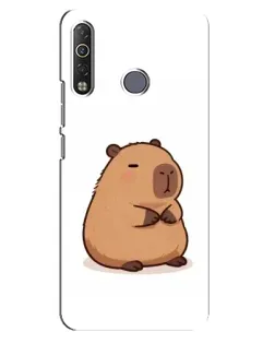 Чехол для TECNO Camon 12 Air CC6 с картинкой «Толстенькая капибара»