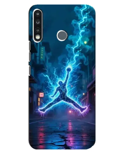 Чехол для TECNO Camon 12 CC7 с картинкой «Jordan Gold Jumpman»